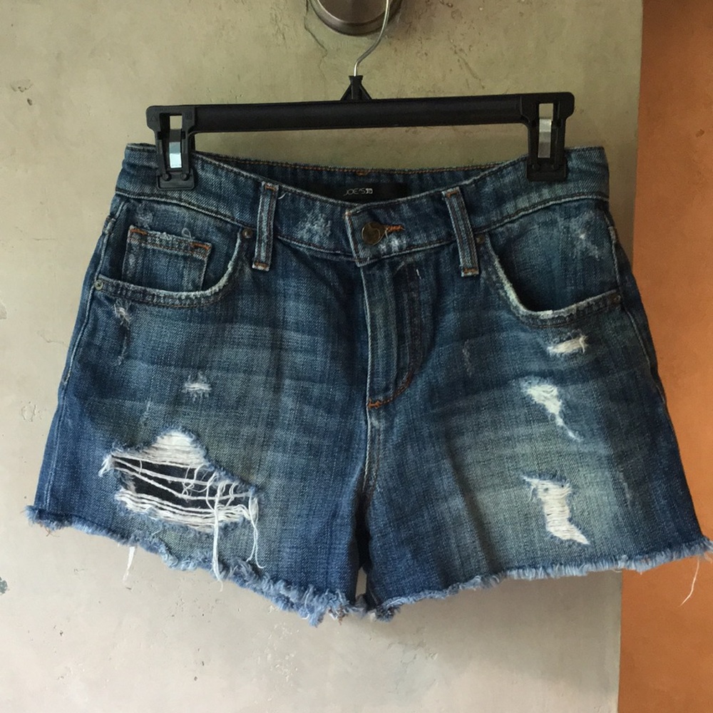 Joe’s blue jean cut off shorts